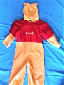 Kids Costumes to Hire - Pooh Bear Onesie & Headpce - CHILD